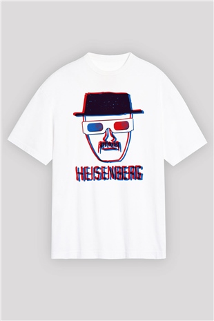 Breaking Bad Heisenberg Beyaz Unisex Oversize Tişört T-Shirt