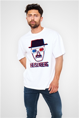 Breaking Bad Heisenberg Beyaz Unisex Oversize Tişört T-Shirt