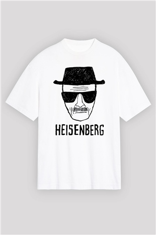 Breaking Bad Heisenberg Beyaz Unisex Oversize Tişört T-Shirt