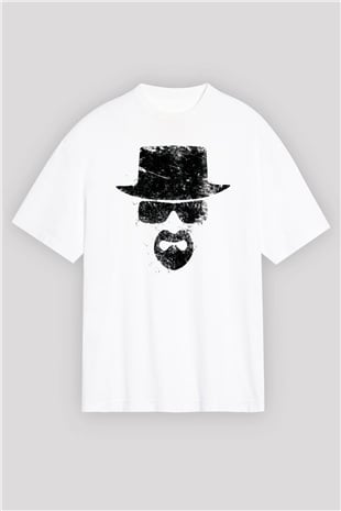 Breaking Bad Heisenberg Beyaz Unisex Oversize Tişört T-Shirt