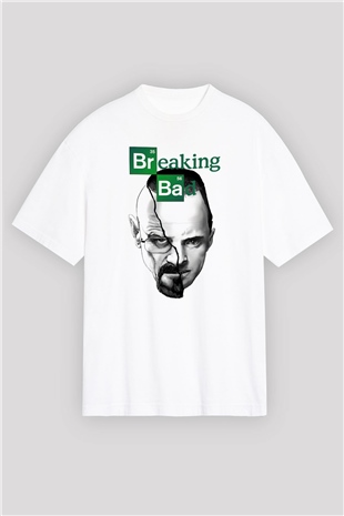 Breaking Bad Heisenberg Beyaz Unisex Oversize Tişört T-Shirt