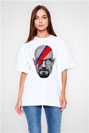Breaking Bad Heisenberg Beyaz Unisex Oversize Tişört T-Shirt