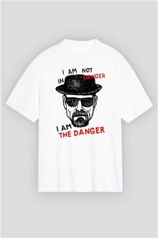 Breaking Bad Heisenberg Beyaz Unisex Oversize Tişört T-Shirt