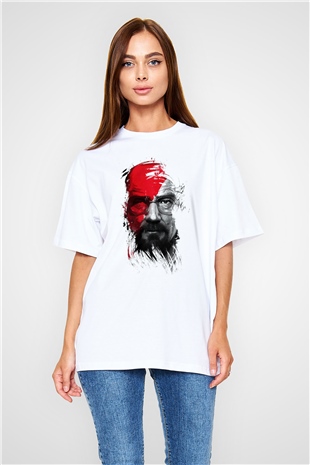 Breaking Bad Heisenberg Beyaz Unisex Oversize Tişört T-Shirt