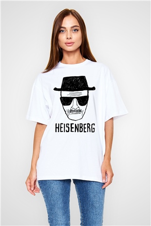 Breaking Bad Heisenberg Beyaz Unisex Oversize Tişört T-Shirt