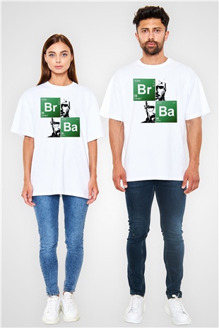 Breaking Bad Heisenberg Beyaz Unisex Oversize Tişört T-Shirt