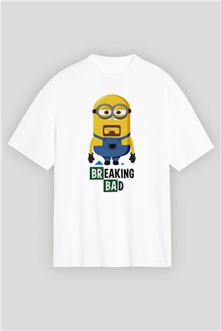Breaking Bad Heisenberg Beyaz Unisex Oversize Tişört T-Shirt