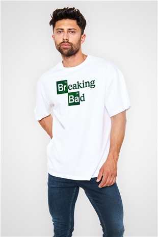 Breaking Bad Heisenberg Beyaz Unisex Oversize Tişört T-Shirt