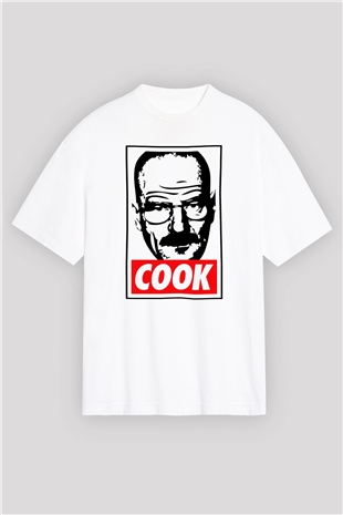 Breaking Bad Heisenberg Beyaz Unisex Oversize Tişört T-Shirt