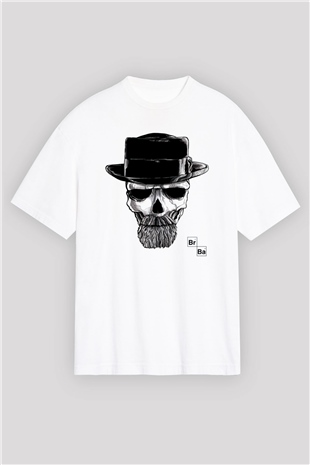 Breaking Bad Heisenberg Beyaz Unisex Oversize Tişört T-Shirt