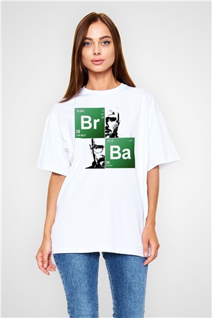 Breaking Bad Heisenberg Beyaz Unisex Oversize Tişört T-Shirt
