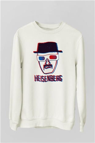Breaking Bad Heisenberg Beyaz Unisex Sweatshirt