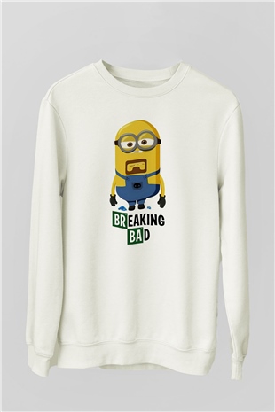 Breaking Bad Heisenberg Beyaz Unisex Sweatshirt