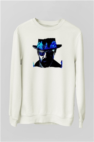 Breaking Bad Heisenberg Beyaz Unisex Sweatshirt