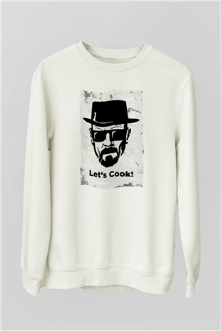 Breaking Bad Heisenberg Beyaz Unisex Sweatshirt