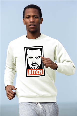Breaking Bad Heisenberg Beyaz Unisex Sweatshirt