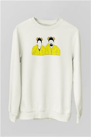 Breaking Bad Heisenberg Beyaz Unisex Sweatshirt
