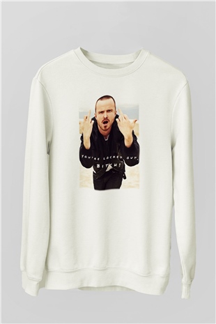 Breaking Bad Heisenberg Beyaz Unisex Sweatshirt