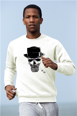Breaking Bad Heisenberg Beyaz Unisex Sweatshirt