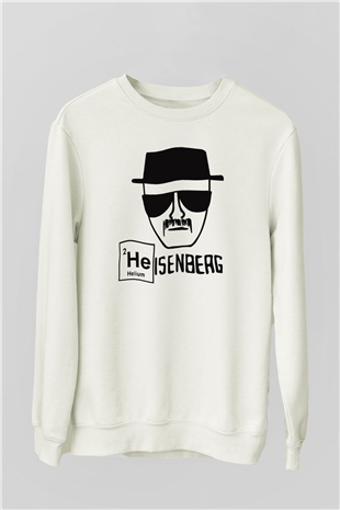 Breaking Bad Heisenberg Beyaz Unisex Sweatshirt