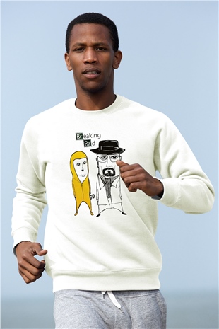 Breaking Bad Heisenberg Beyaz Unisex Sweatshirt