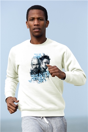 Breaking Bad Heisenberg Beyaz Unisex Sweatshirt