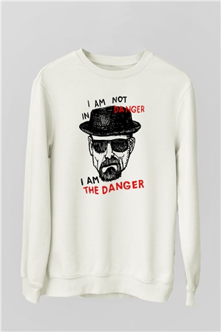 Breaking Bad Heisenberg Beyaz Unisex Sweatshirt