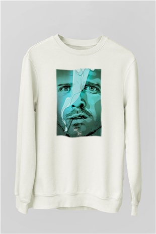 Breaking Bad Heisenberg Beyaz Unisex Sweatshirt