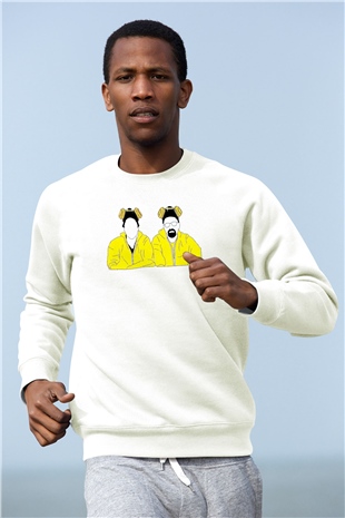 Breaking Bad Heisenberg Beyaz Unisex Sweatshirt