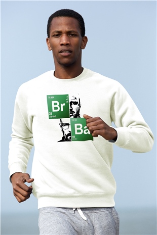 Breaking Bad Heisenberg Beyaz Unisex Sweatshirt