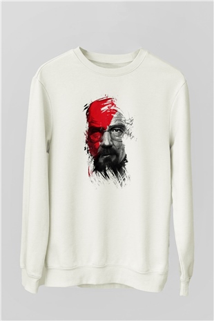 Breaking Bad Heisenberg Beyaz Unisex Sweatshirt