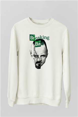 Breaking Bad Heisenberg Beyaz Unisex Sweatshirt