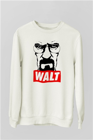 Breaking Bad Heisenberg Beyaz Unisex Sweatshirt