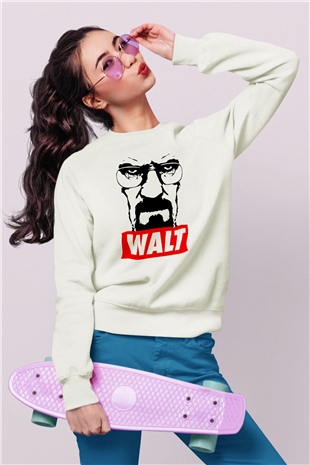 Breaking Bad Heisenberg Beyaz Unisex Sweatshirt