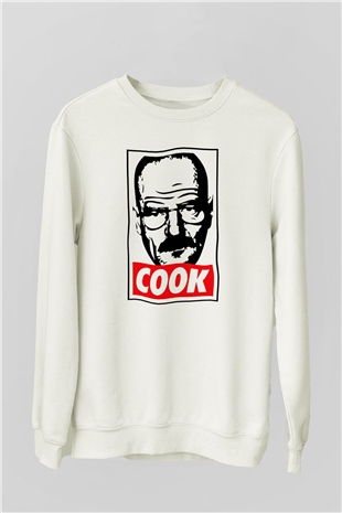 Breaking Bad Heisenberg Beyaz Unisex Sweatshirt