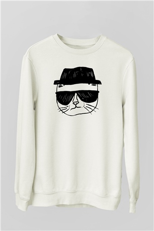 Breaking Bad Heisenberg Beyaz Unisex Sweatshirt