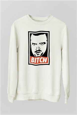 Breaking Bad Heisenberg Beyaz Unisex Sweatshirt