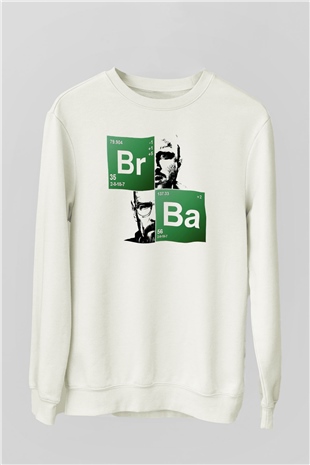 Breaking Bad Heisenberg Beyaz Unisex Sweatshirt