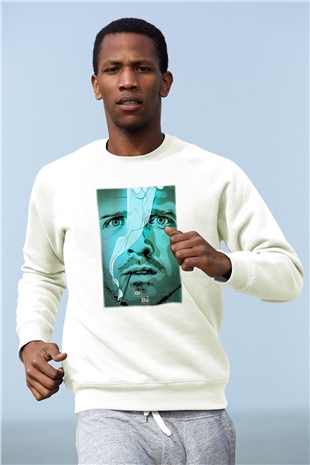 Breaking Bad Heisenberg Beyaz Unisex Sweatshirt
