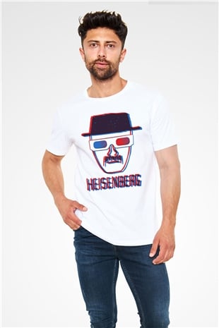 Breaking Bad Heisenberg Beyaz Unisex Tişört T-Shirt