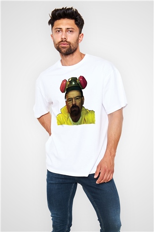 Breaking Bad Heisenberg Beyaz Oversize Tişört Oversize T-shirt