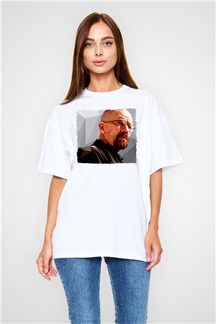 Breaking Bad Heisenberg Beyaz Oversize Tişört Oversize T-shirt