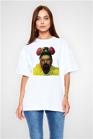 Breaking Bad Heisenberg Beyaz Oversize Tişört Oversize T-shirt