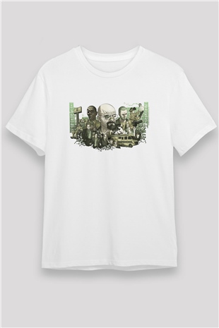 Breaking Bad Heisenberg Beyaz Unisex Tişört T-Shirt