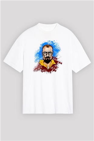 Breaking Bad Heisenberg Beyaz Oversize Tişört Oversize T-shirt
