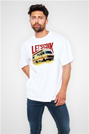 Breaking Bad Heisenberg Beyaz Oversize Tişört Oversize T-shirt