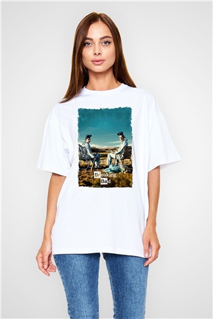 Breaking Bad Heisenberg Beyaz Oversize Tişört Oversize T-shirt