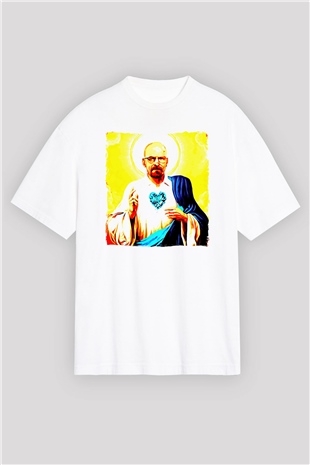 Breaking Bad Heisenberg Beyaz Oversize Tişört Oversize T-shirt