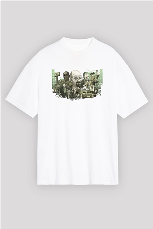 Breaking Bad Heisenberg Beyaz Oversize Tişört Oversize T-shirt