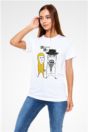 Breaking Bad Heisenberg Beyaz Unisex Tişört T-Shirt